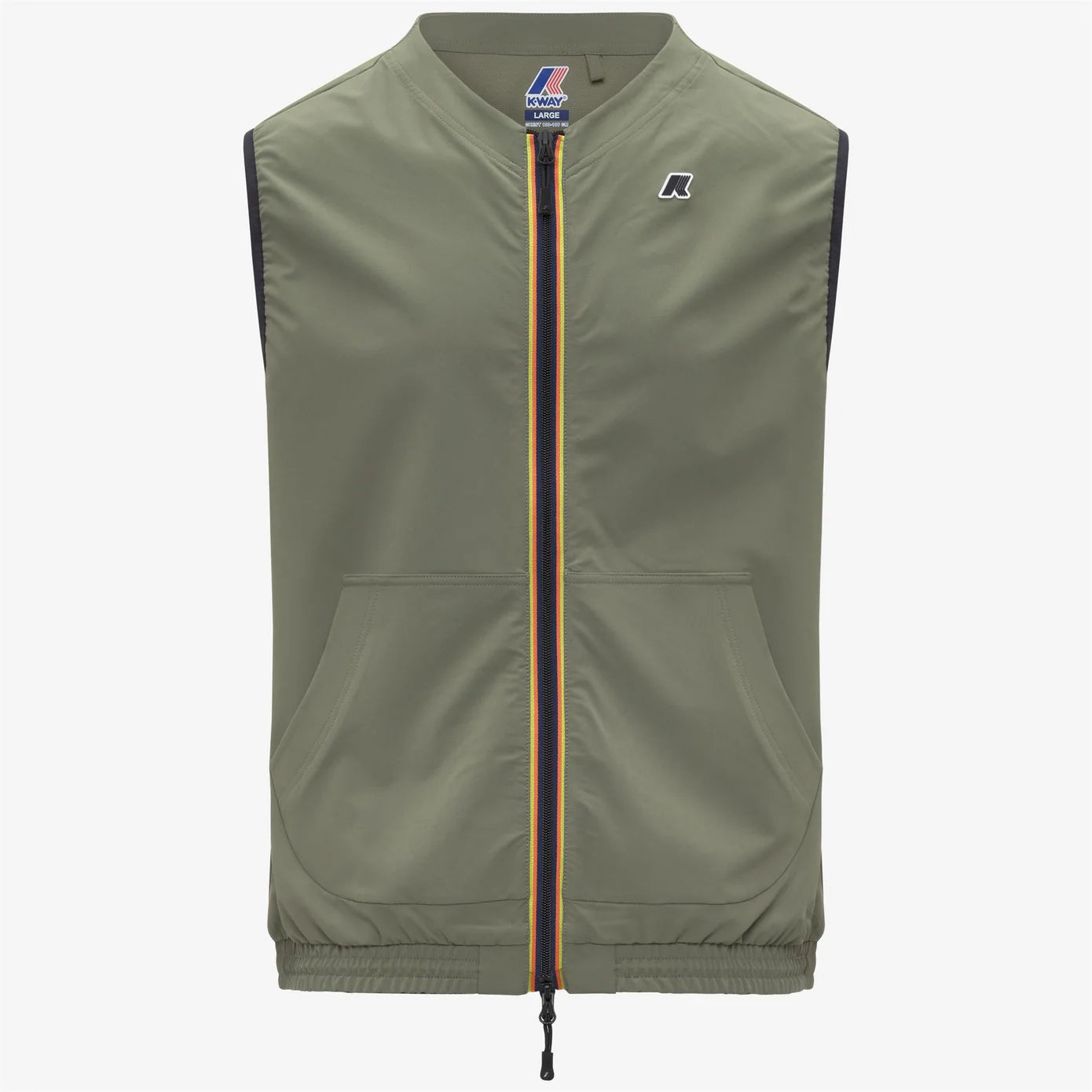 K-Way SISEL – Gilet Uomo Fleece Stretch Outdoor - Green Lichen