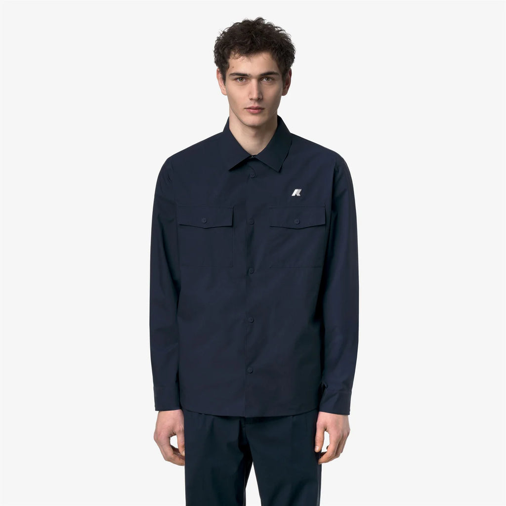 K-Way UMBERT STRETCH 2LAYERS  Blue Depth – Sovracamicia Tecnica Uomo