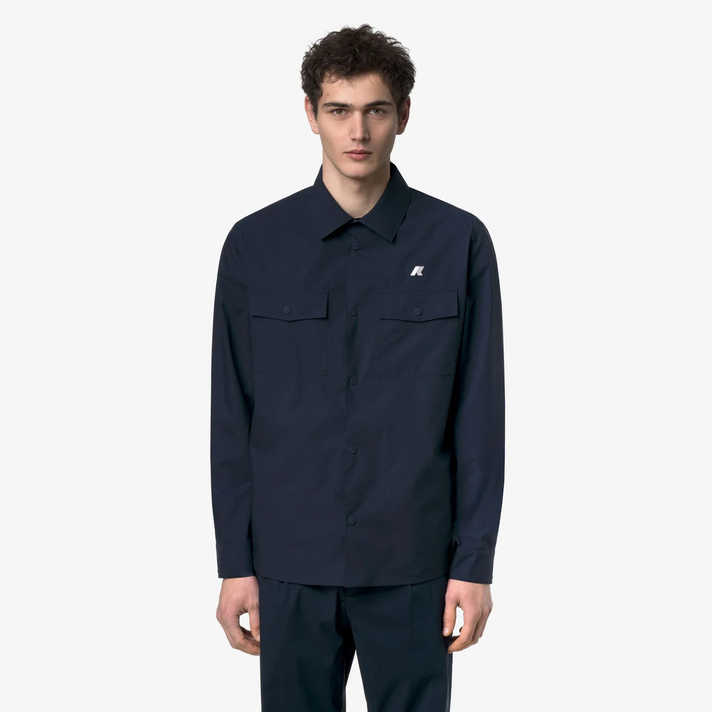 K-Way UMBERT STRETCH 2LAYERS  Blue Depth – Sovracamicia Tecnica Uomo