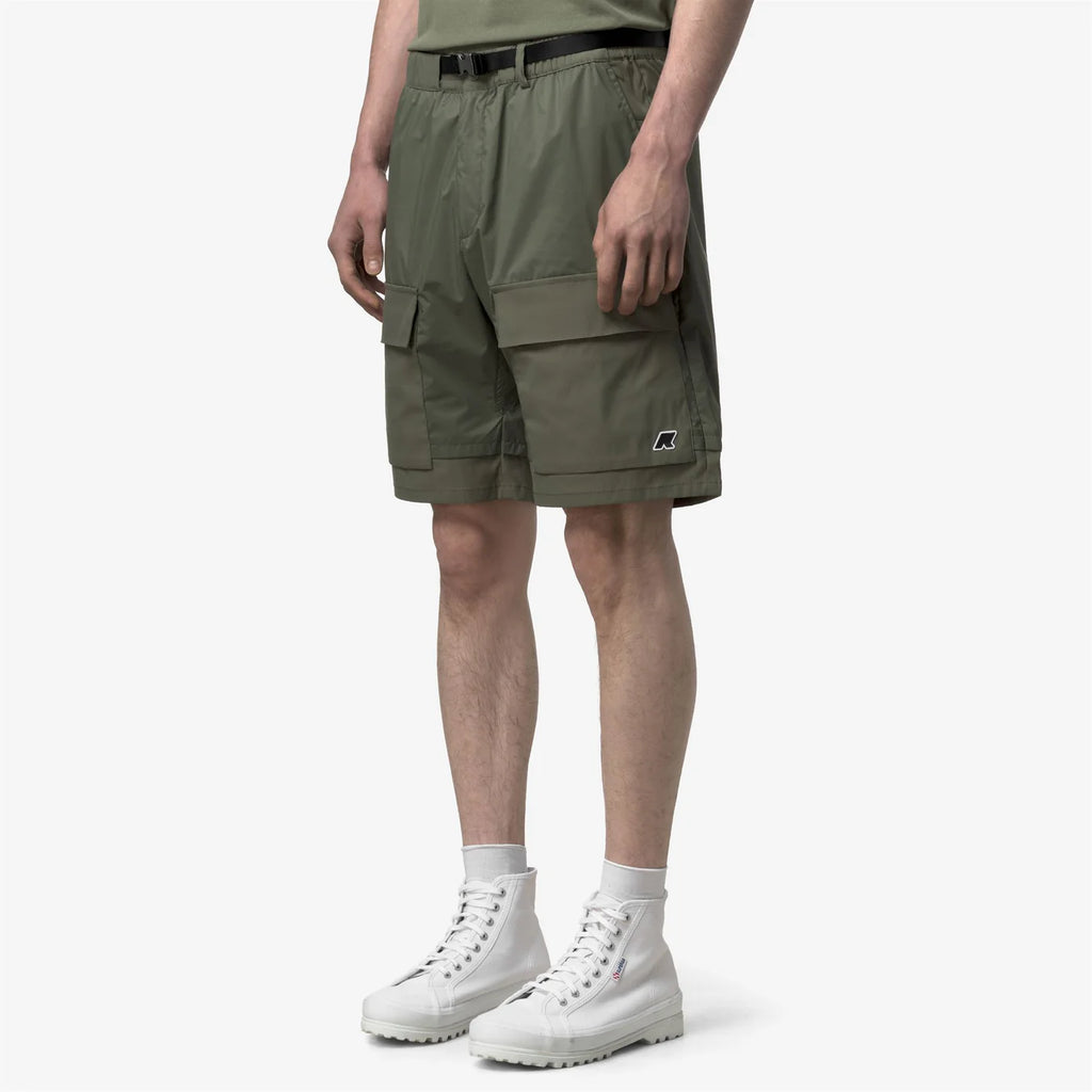 K-Way BREGER – Shorts Tecnici Uomo Outdoor - Green Lichen