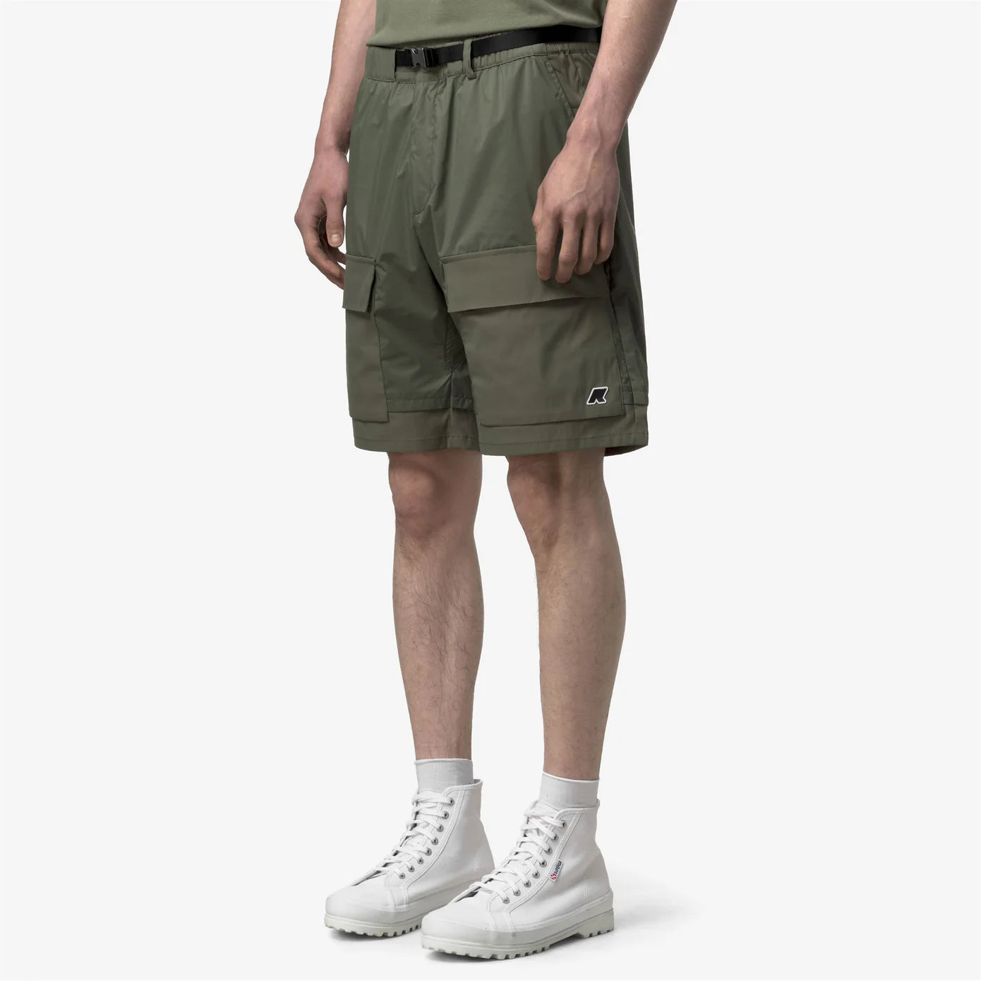 K-Way BERGER – Shorts Tecnici Uomo Outdoor - Green Lichen