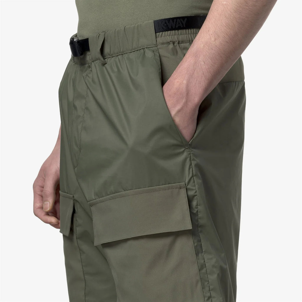 K-Way BREGER – Shorts Tecnici Uomo Outdoor - Green Lichen