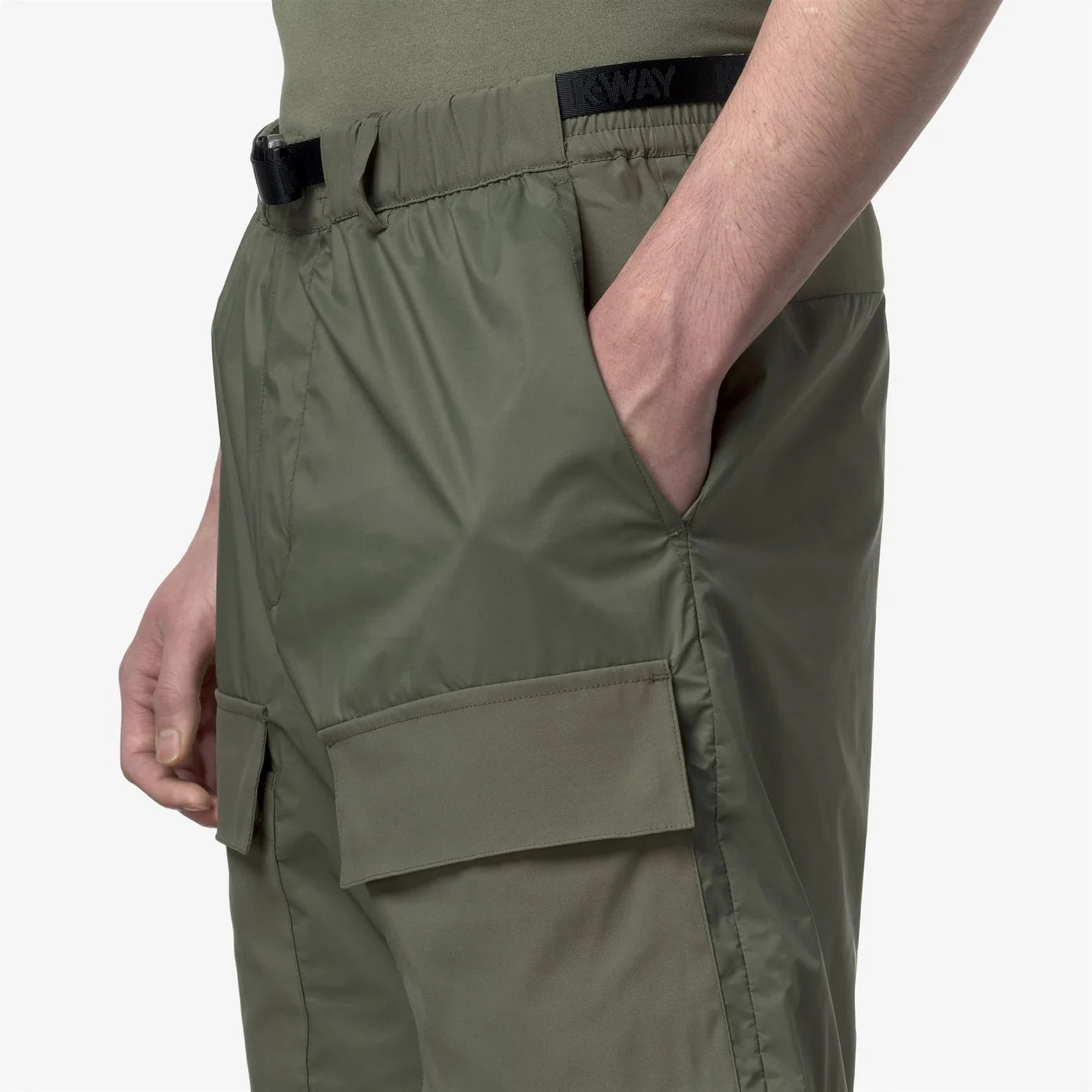 K-Way BERGER – Shorts Tecnici Uomo Outdoor - Green Lichen