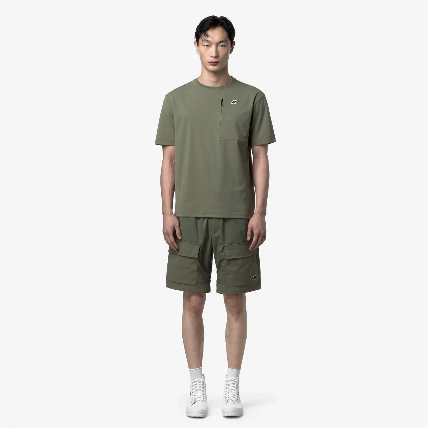 K-Way BERGER – Shorts Tecnici Uomo Outdoor - Green Lichen