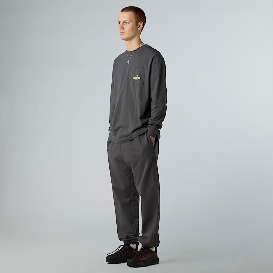 THE NORTH FACE Oversized Long-Sleeved Expedition Celebration Unisex T-shirt – ANTHRACITE GRAY