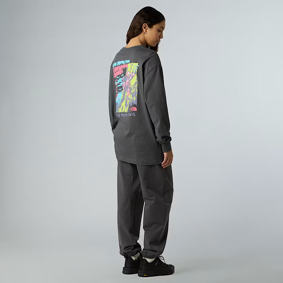 T-shirt THE NORTH FACE Oversize a Maniche Lunghe Expedition Celebration Unisex – ANTHRACITE GREY