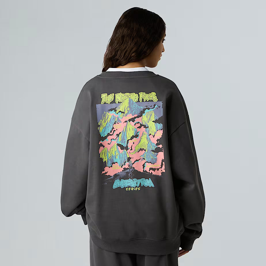 THE NORTH FACE Oversize Expedition Celebration Unisex Sweatshirt – ANTHRACITE GREY