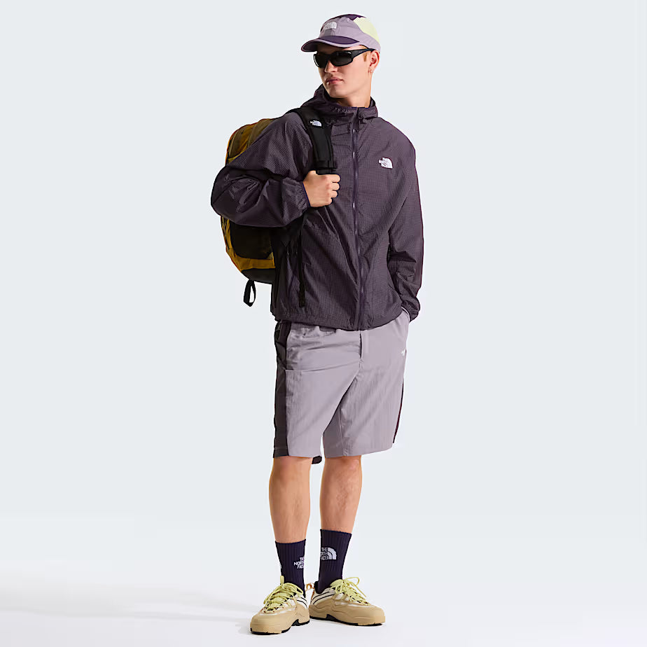 🩳 The North Face 1966 Motion Relaxed Graphic – NSE Belted Shorts Unisex - Transcendent Grey-Endless Dusk
