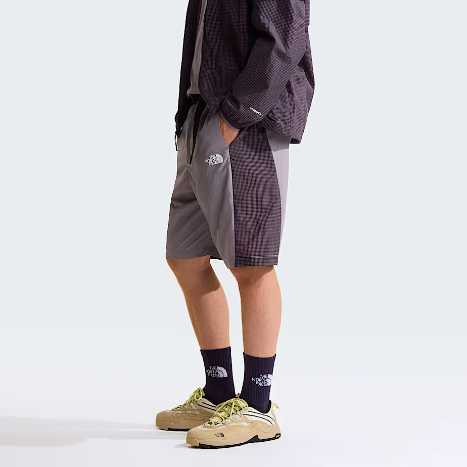 🩳 The North Face 1966 Motion Relaxed Graphic – NSE Belted Shorts Unisex - Transcendent Grey-Endless Dusk