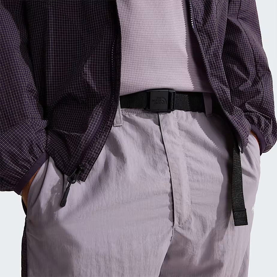 🩳 The North Face 1966 Motion Relaxed Graphic – NSE Belted Shorts Unisex - Transcendent Grey-Endless Dusk