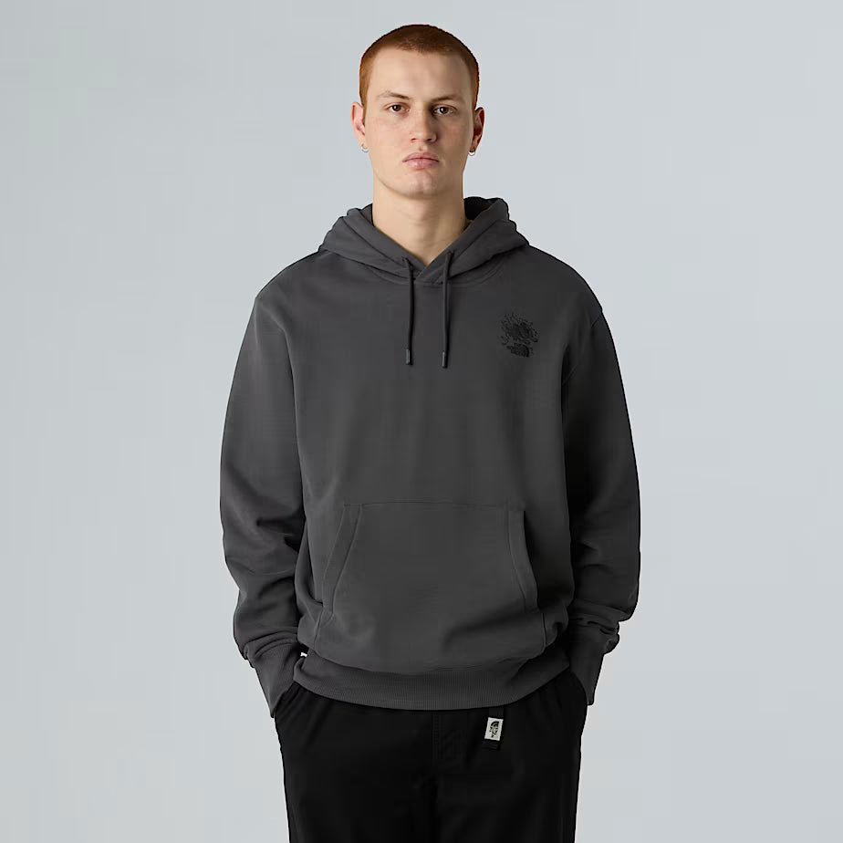 Felpa con Cappuccio THE NORTH FACE Powder Days Relaxed Graphic Unisex - ASPHALY GREY