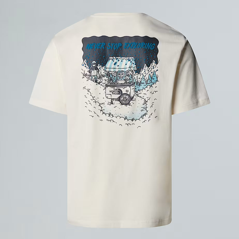 T-shirt THE NORTH FACE Powder Days Relaxed Graphic Unisex – WHITE DUNE