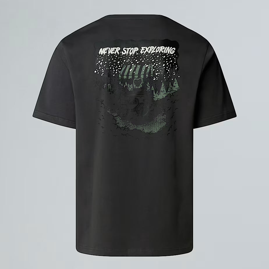 T-shirt THE NORTH FACE Powder Days Relaxed Graphic Unisex – ASPHALT GREY