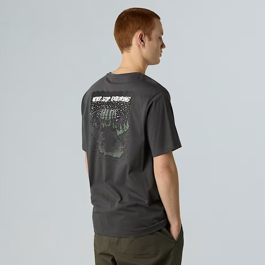 THE NORTH FACE Powder Days Relaxed Graphic Unisex T-shirt – ASPHALT GREY