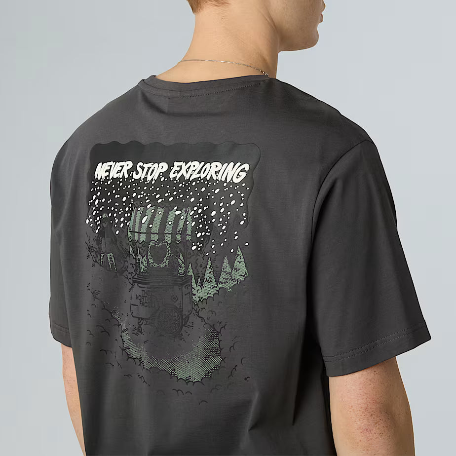 THE NORTH FACE Powder Days Relaxed Graphic Unisex T-shirt – ASPHALT GREY