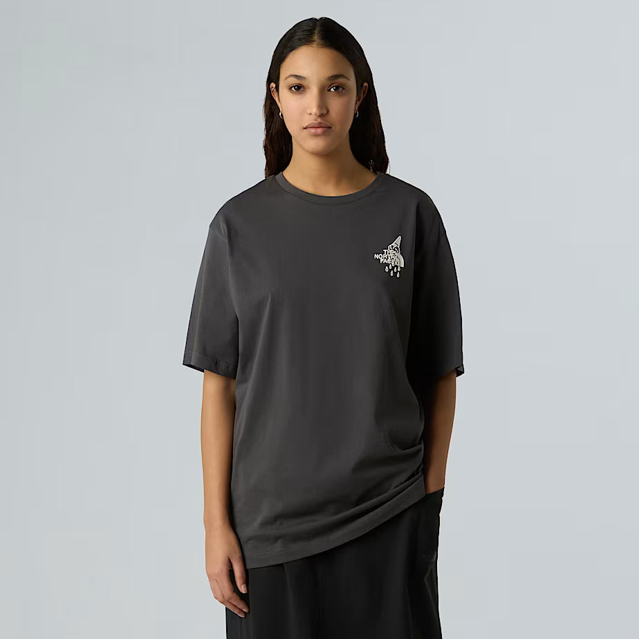 THE NORTH FACE Powder Days Relaxed Graphic Unisex T-shirt – ASPHALT GREY