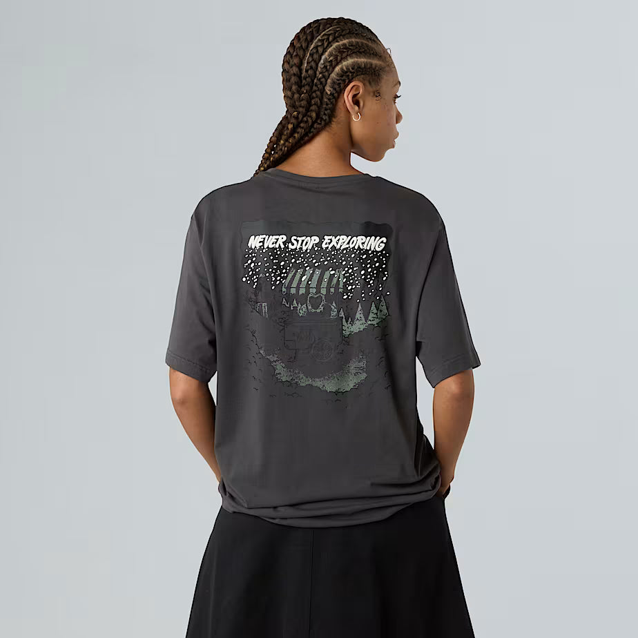 THE NORTH FACE Powder Days Relaxed Graphic Unisex T-shirt – ASPHALT GREY