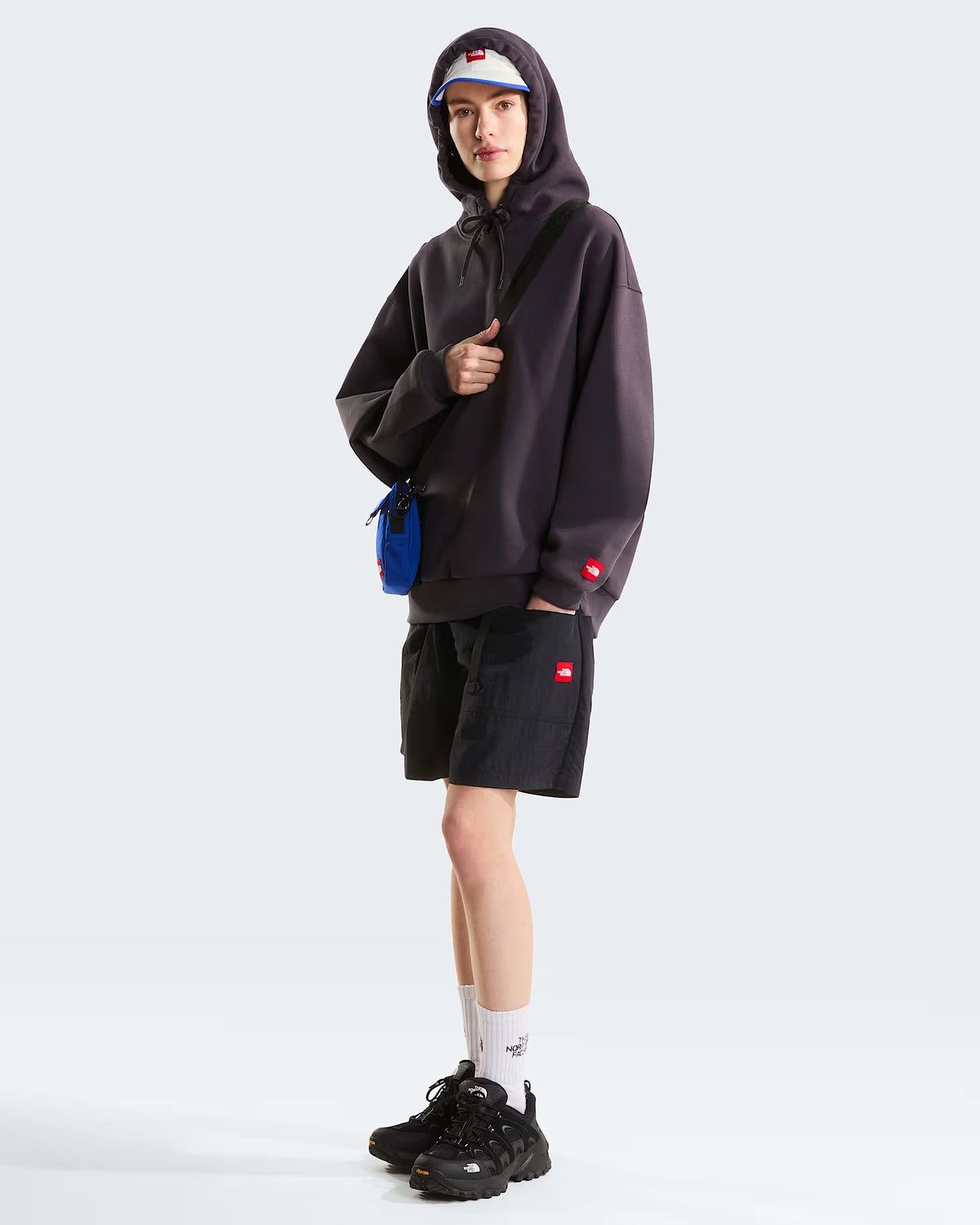 Felpa con Cappuccio The North Face Red Box Hoodie Unisex - Obsidian