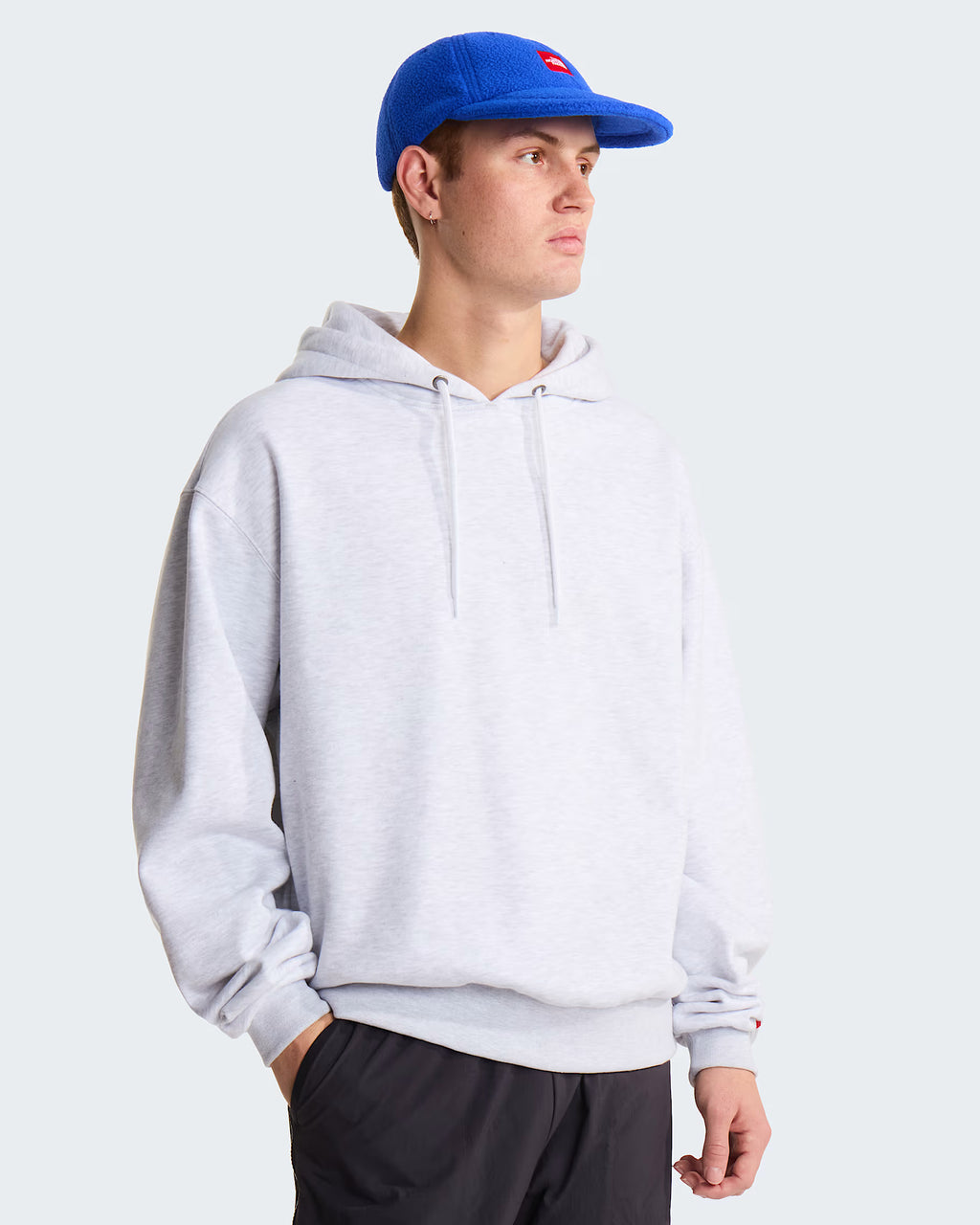Felpa con Cappuccio The North Face Red Box Hoodie Unisex - Classic Grey Heather