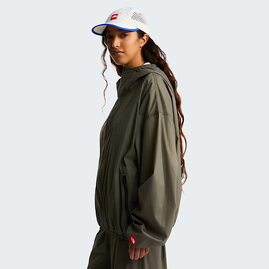 The North Face Red Box Packable Wind Jacket Unisex New Taupe Green