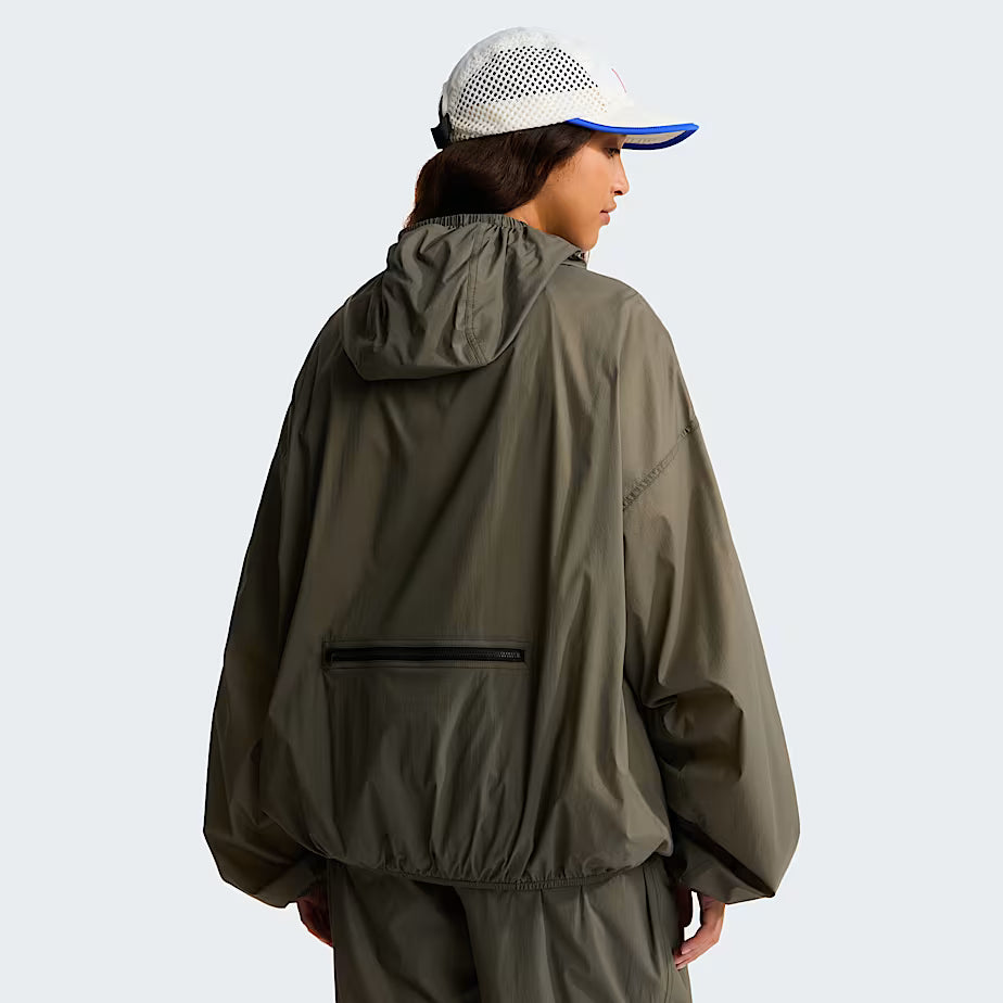 The North Face Red Box Packable Wind Jacket Unisex New Taupe Green