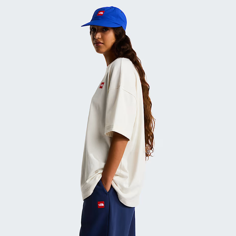 The North Face Red Box T-Shirt Oversize Unisex - White Dune