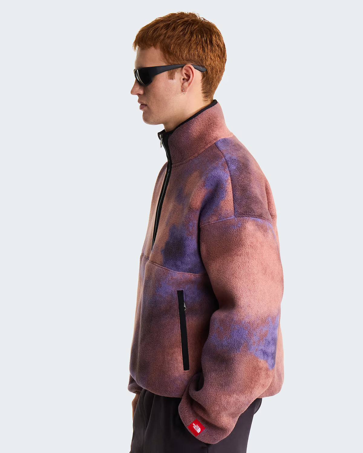 Pile con mezza cerniera TNF™ Red Box Printed unisex﻿ - Grounded Plum 1989 Catalogue Print