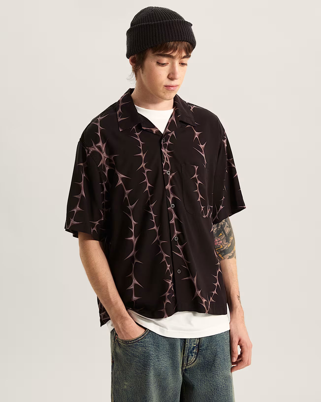 🌴 Vans Van Doren Printed Camp Shirt - Black