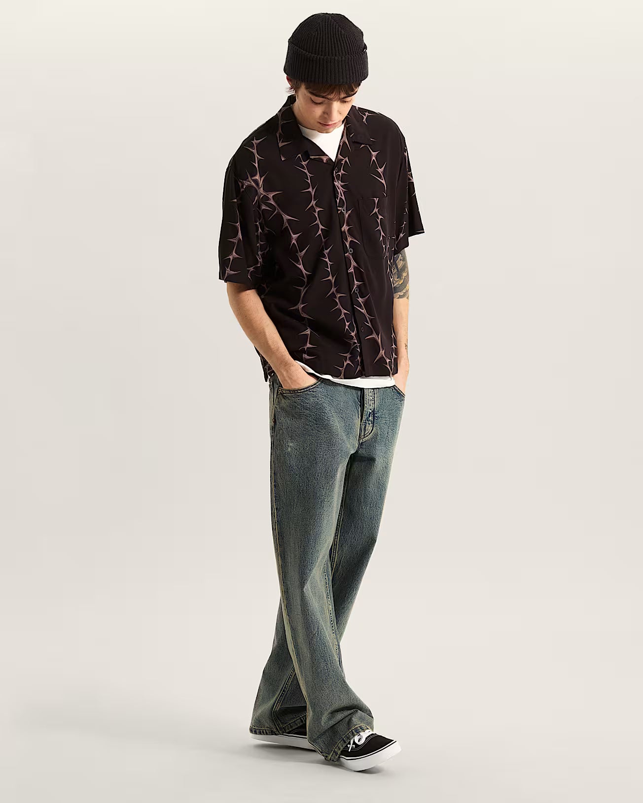🌴 Vans Van Doren Printed Camp Shirt - Black