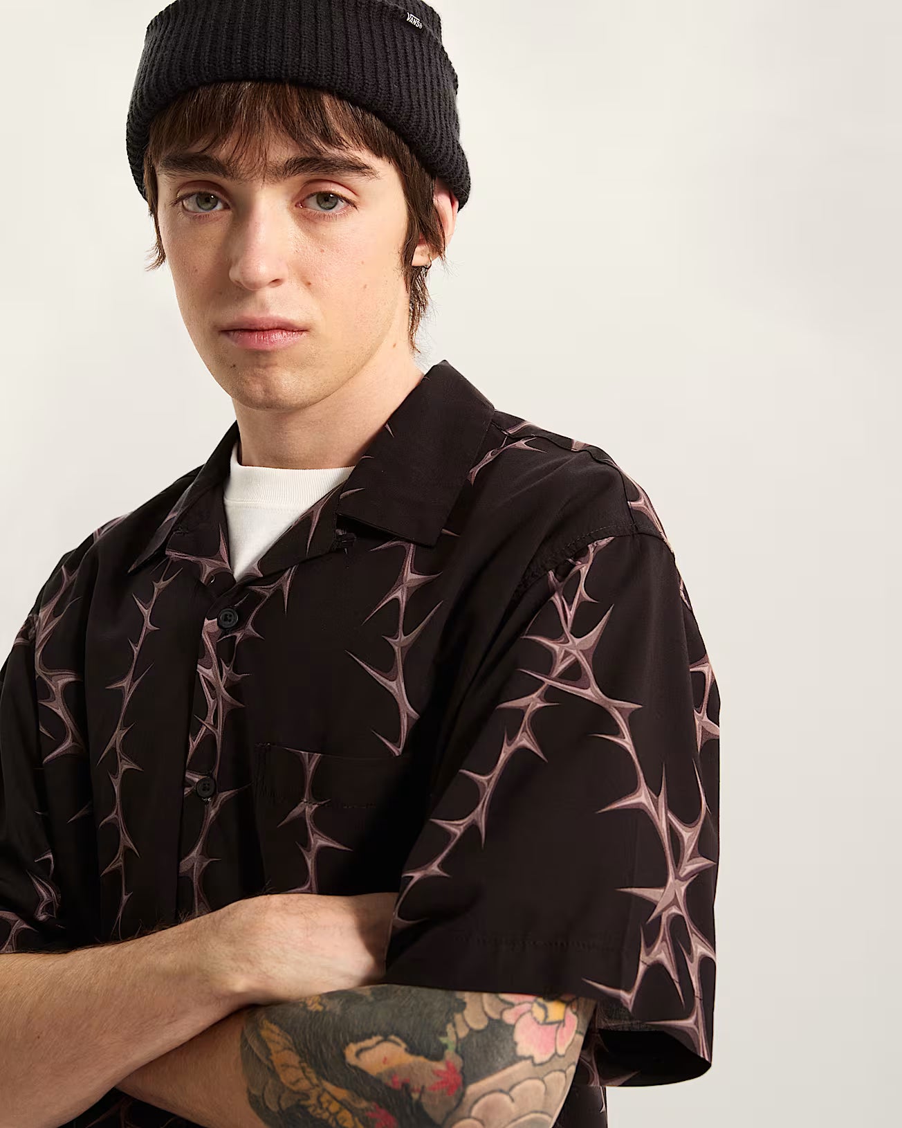 🌴 Vans Van Doren Printed Camp Shirt - Black