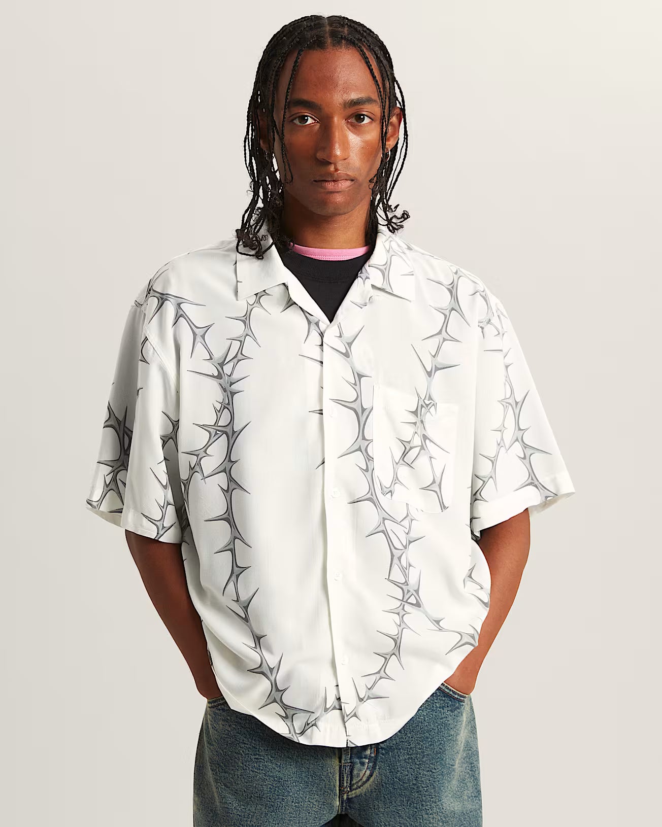 🌴 Vans Van Doren Printed Camp Shirt - White