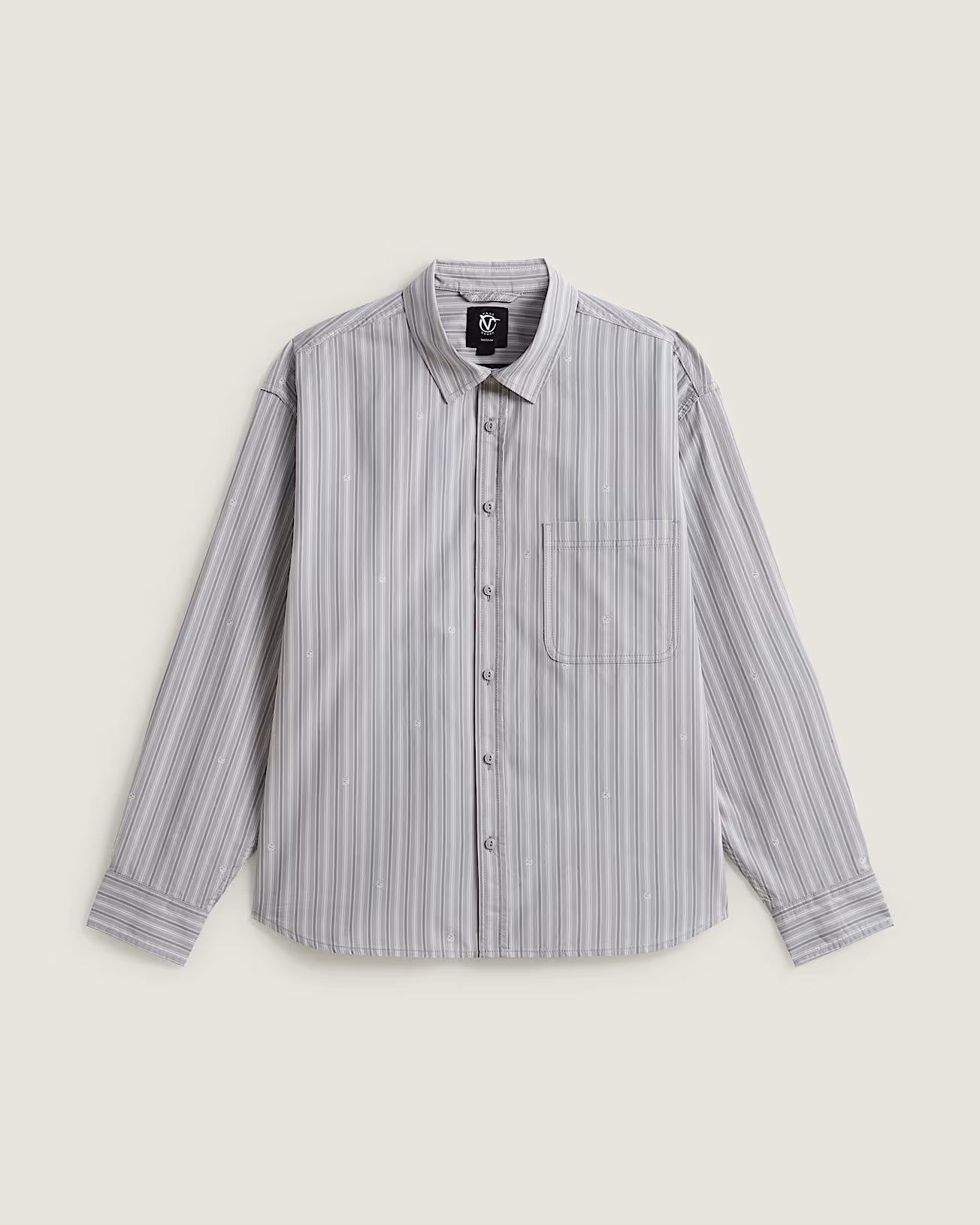 Vans X Rowan Stripe LS Woven Light Grey