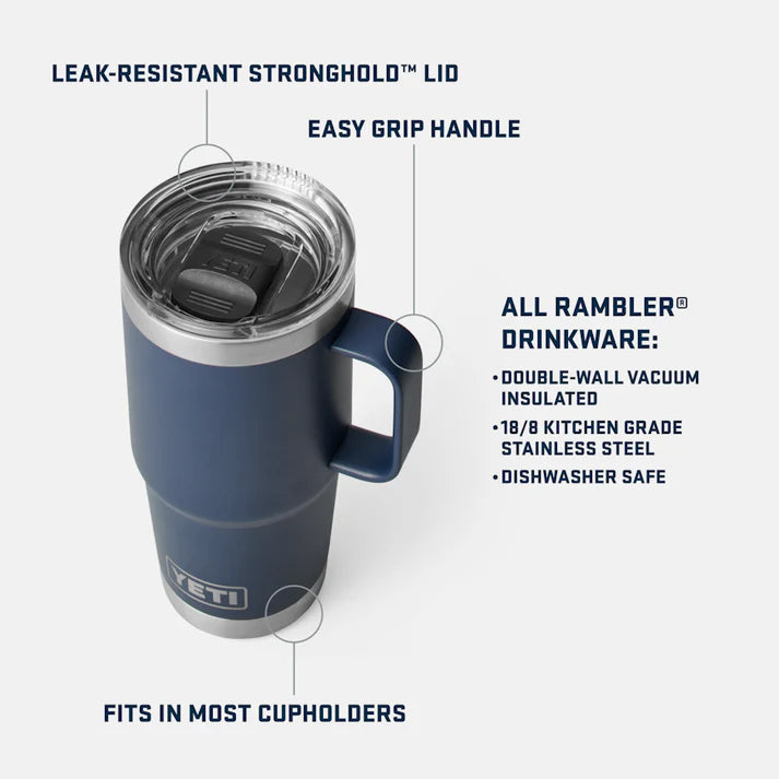Tazza da Viaggio YETI Rambler®  20 oz (591 ml) ARANCIONE
