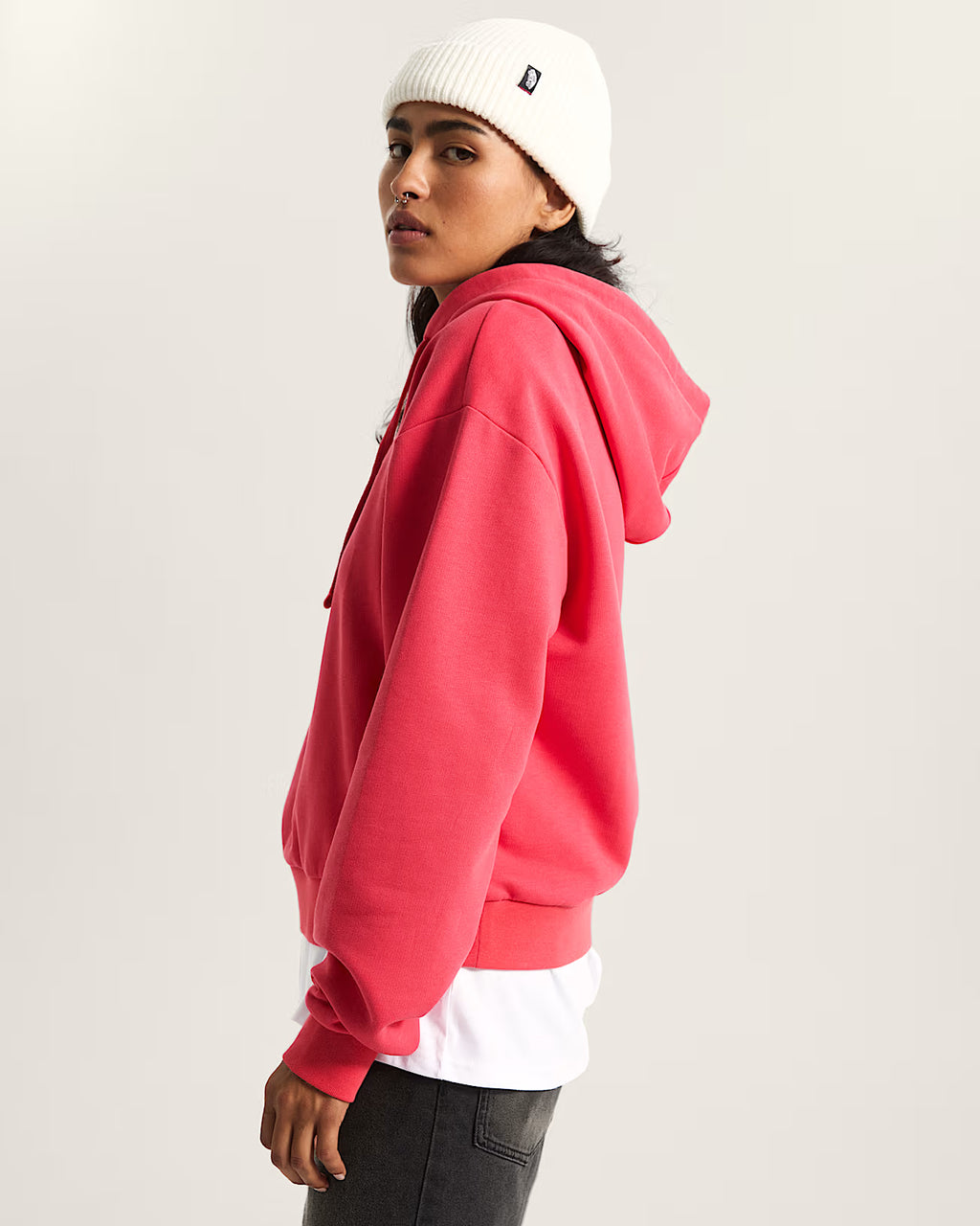 Vans Felpa con Cappuccio W SALTON RLX FT – Hoodie Donna Streetwear - Pink