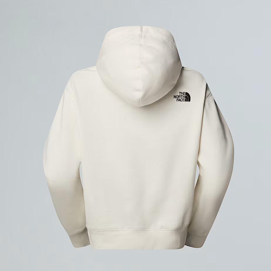Felpa con Cappuccio THE NORTH FACE Corta in Vita Essential da Donna - WHITE DUNE