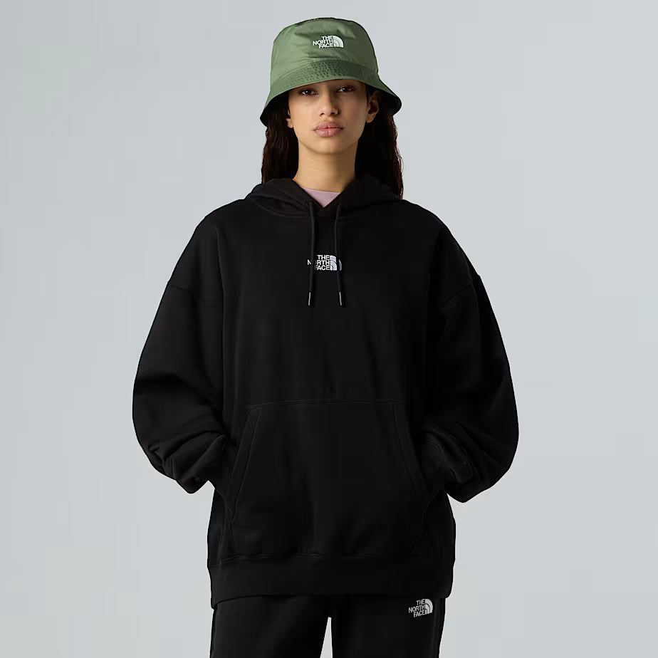 Felpa con Cappuccio THE NORTH FACE Essential Oversize da Donna - TNF BLACK