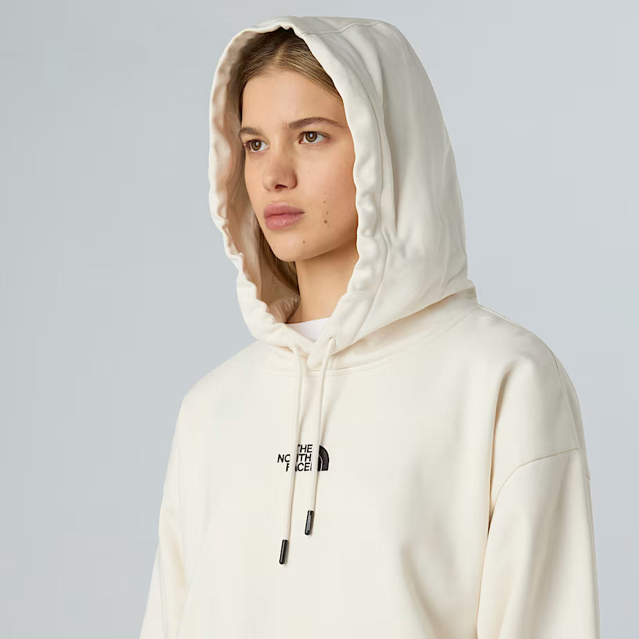 Felpa con Cappuccio THE NORTH FACE Essential da Donna - WHITE DUNE