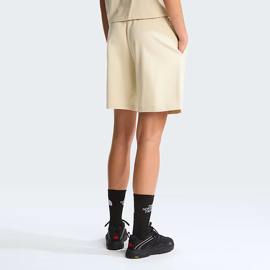 🩳 The North Face Essential Light Relaxed Shorts Donna – Pantaloncini in French Terry Desert Stone