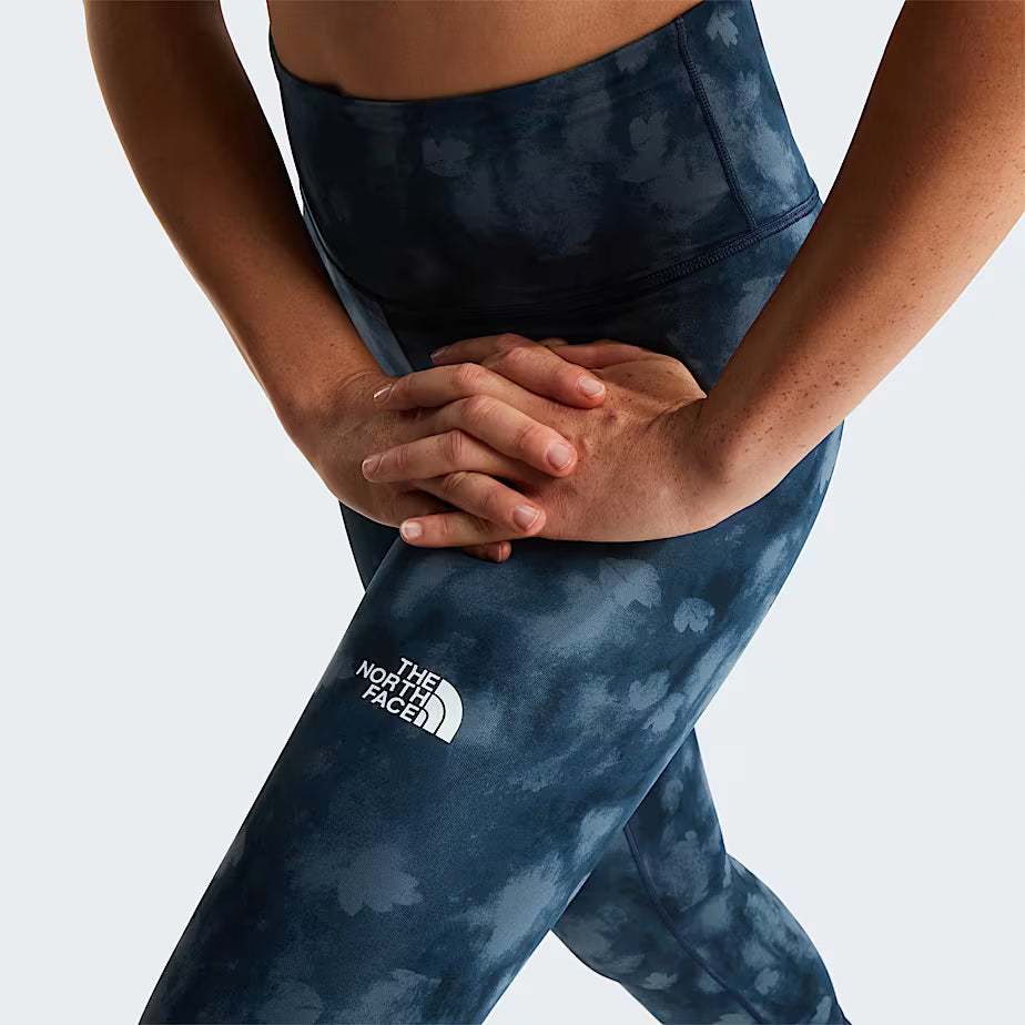 The North Face Leggings Flex Graphic Donna - Summit Navy Diffused Nature Print