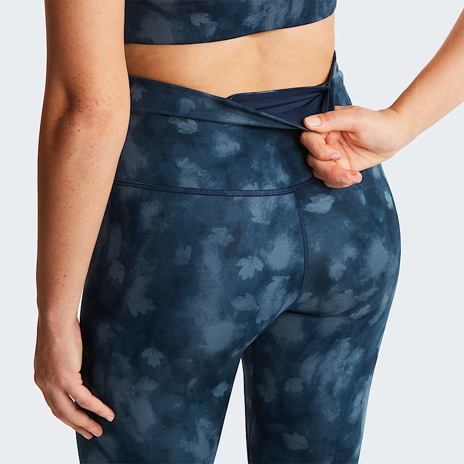 The North Face Leggings Flex Graphic Donna - Summit Navy Diffused Nature Print