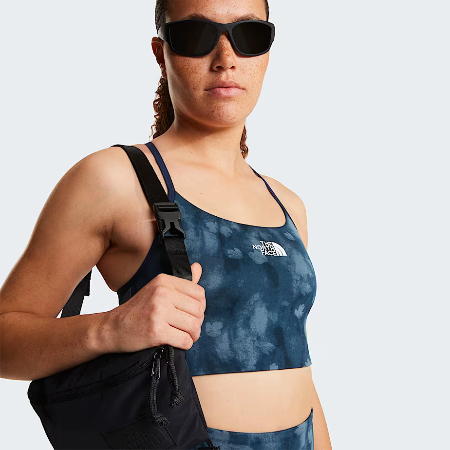 The North Face Reggiseno Sportivo Flex con Stampa Donna - Summit Navy Diffused Nature Print