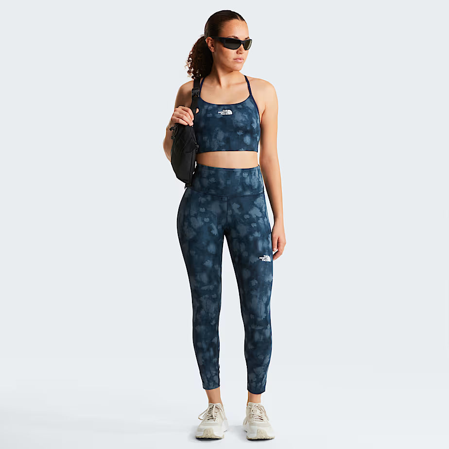 The North Face Reggiseno Sportivo Flex con Stampa Donna - Summit Navy Diffused Nature Print