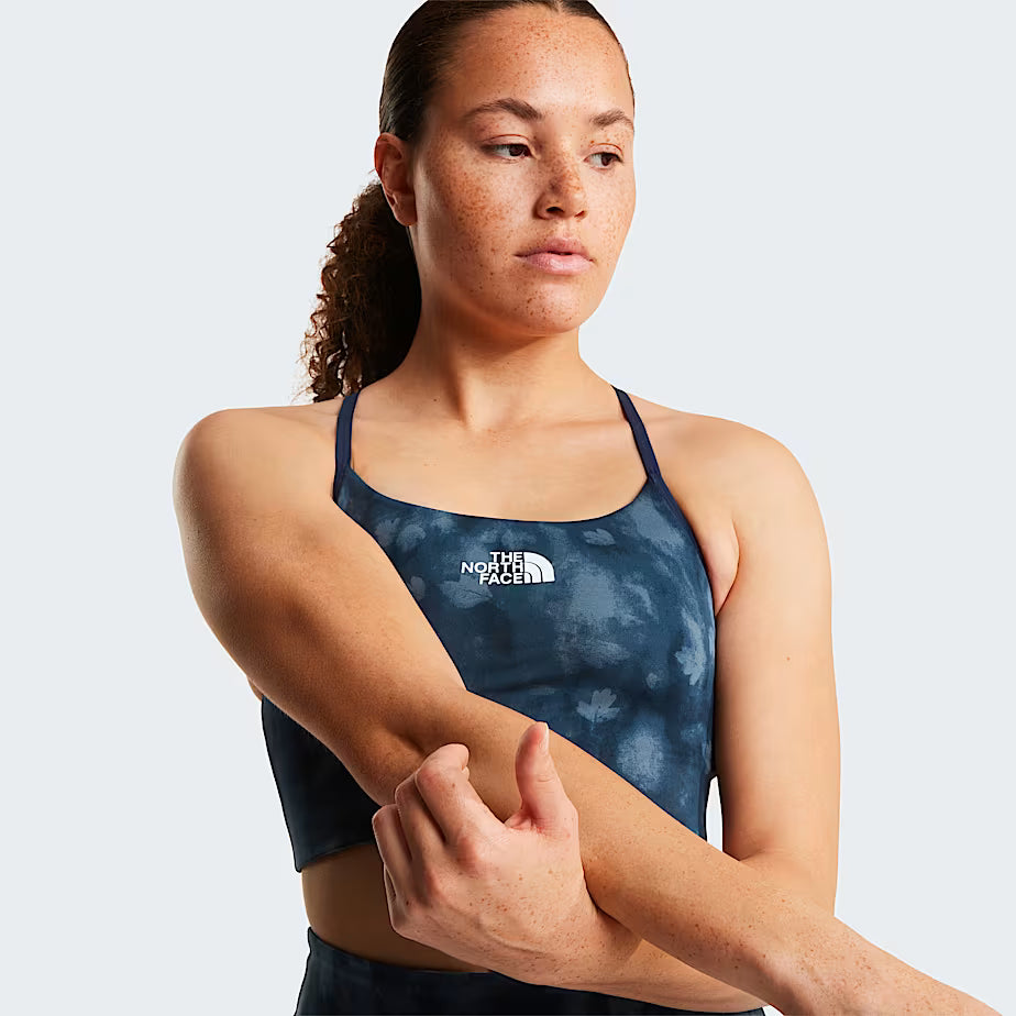 The North Face Reggiseno Sportivo Flex con Stampa Donna - Summit Navy Diffused Nature Print