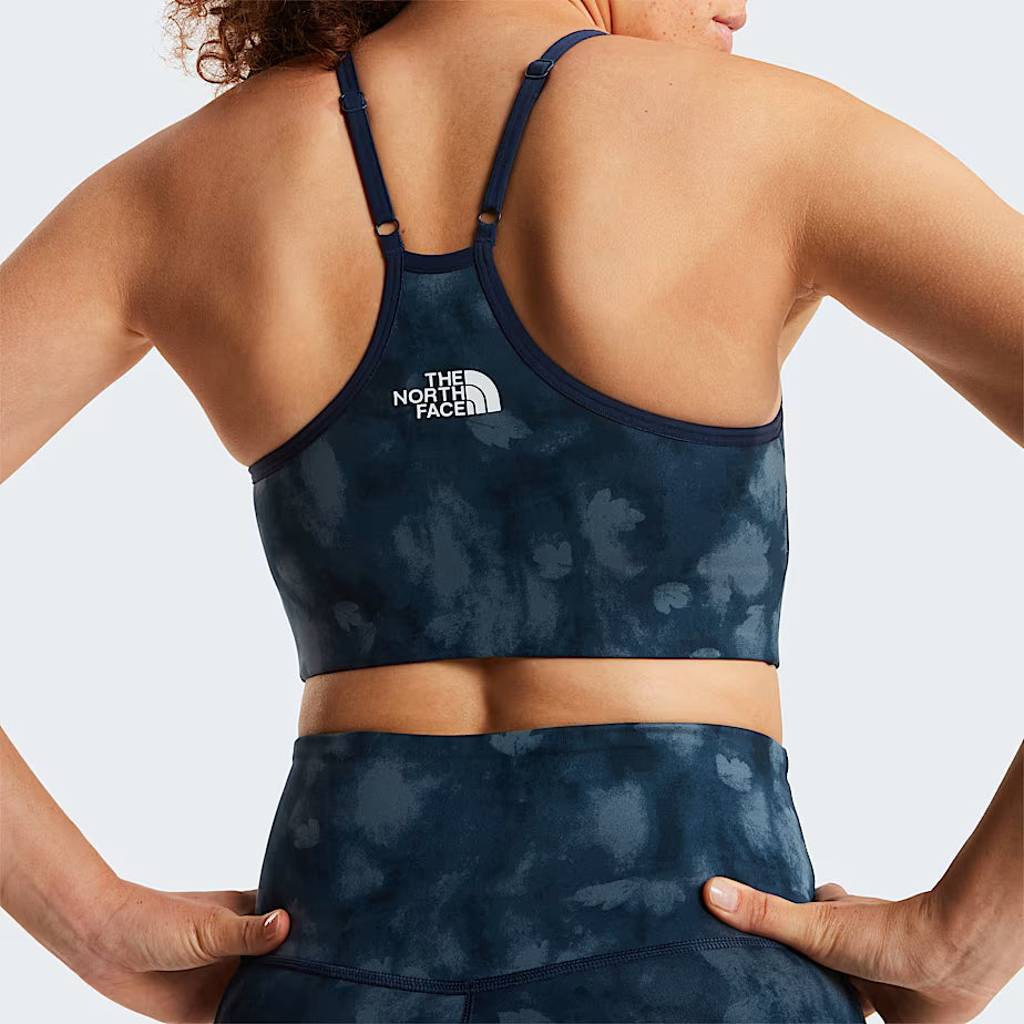 The North Face Reggiseno Sportivo Flex con Stampa Donna - Summit Navy Diffused Nature Print