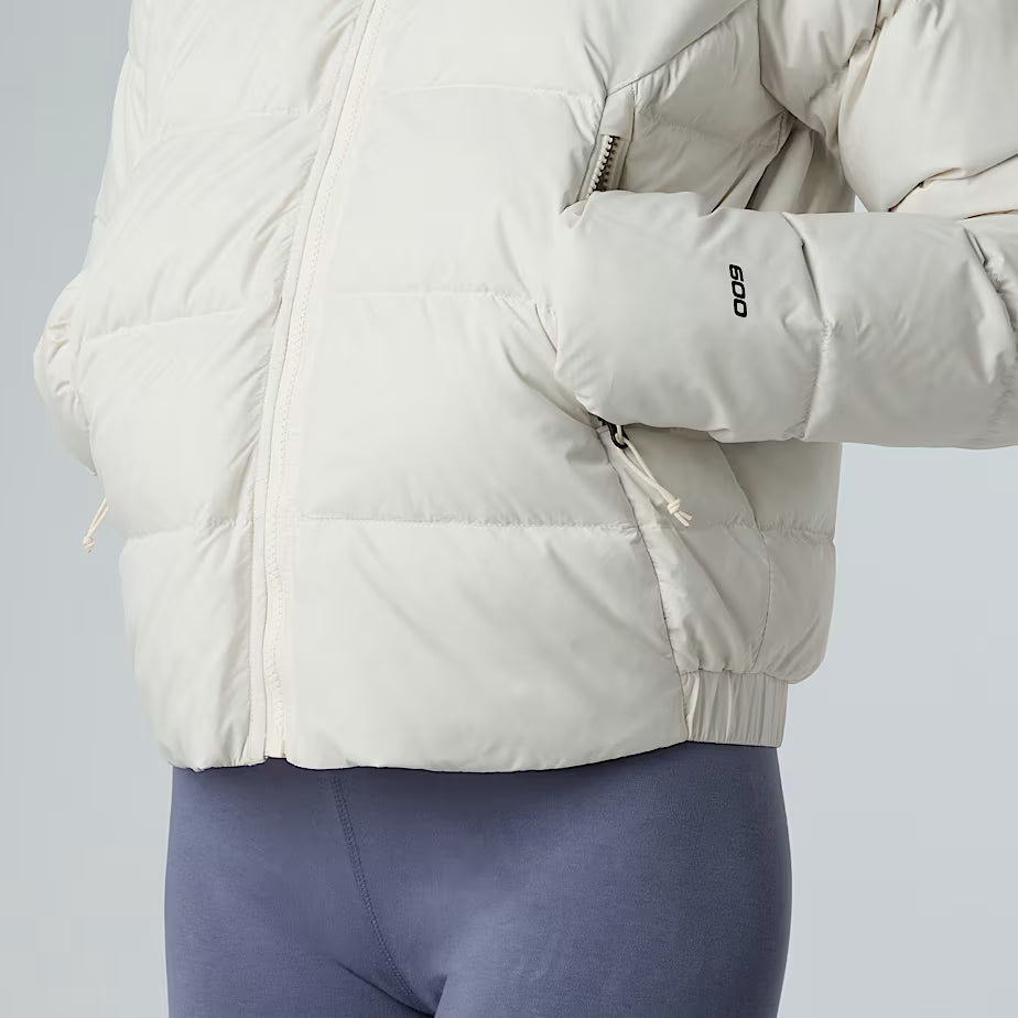 THE NORTH FACE Women's Hyalite Hooded Down Jacket - WHITE DUNE