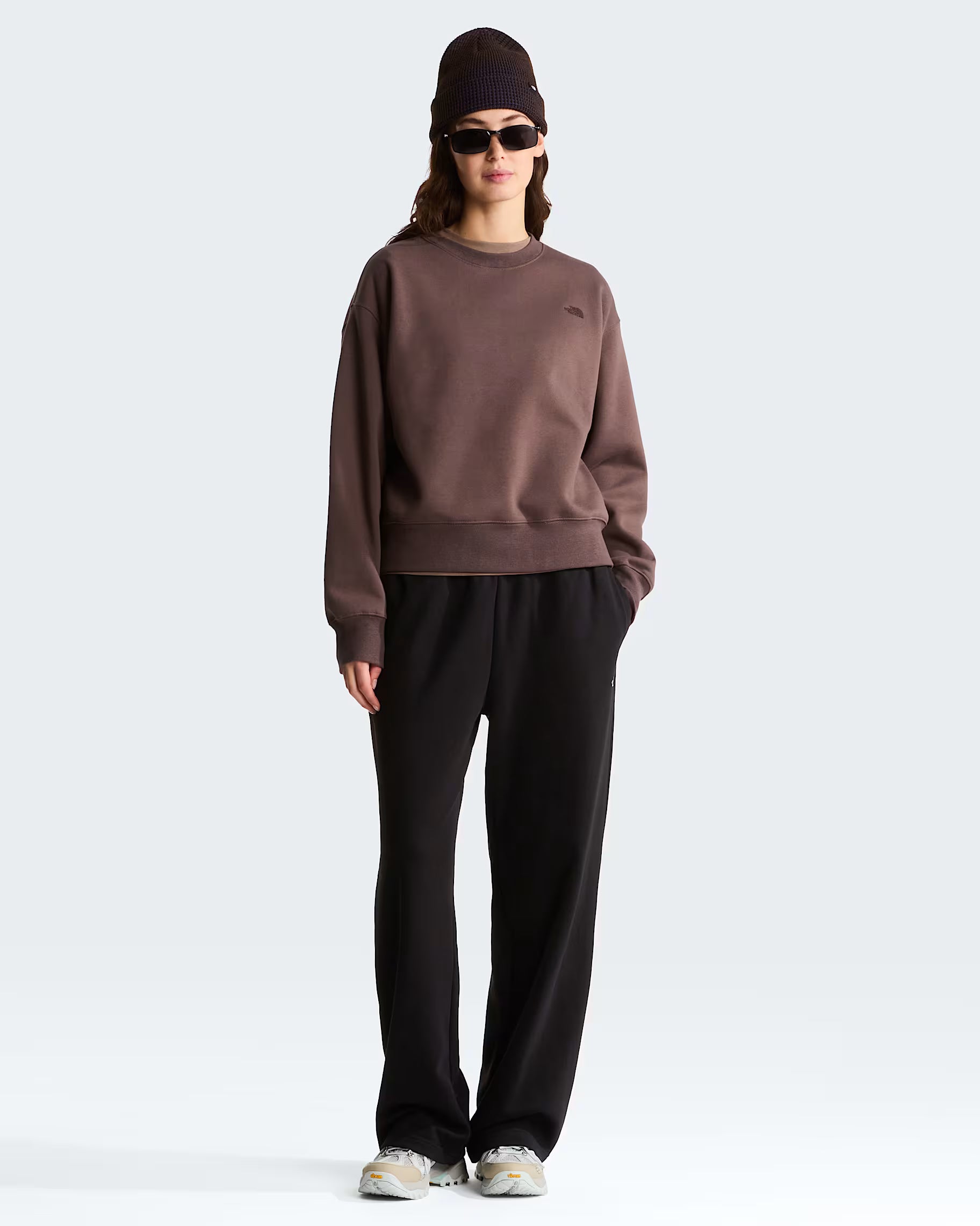 The North Face TNF™ Essential Simple Dome Boxy – Felpa Oversize Donna - Smokey Brown