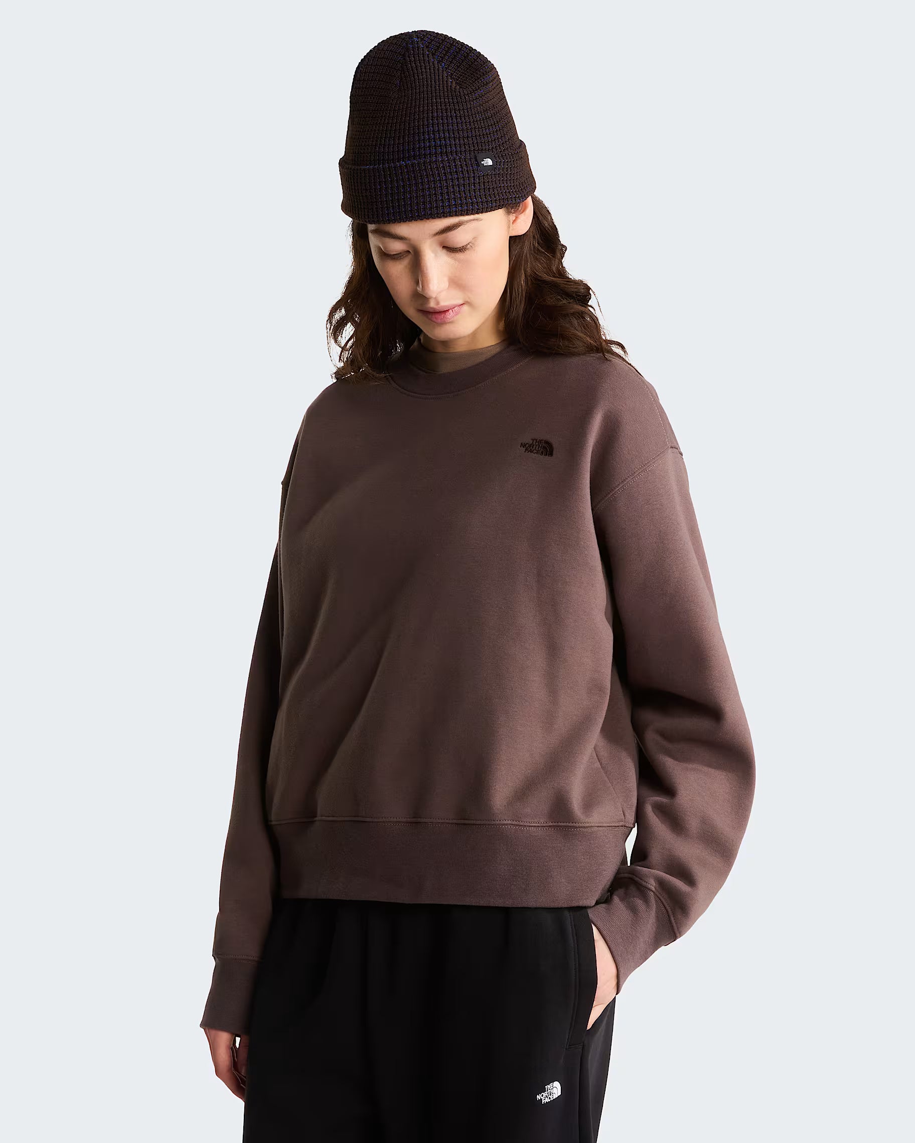 The North Face TNF™ Essential Simple Dome Boxy – Felpa Oversize Donna - Smokey Brown