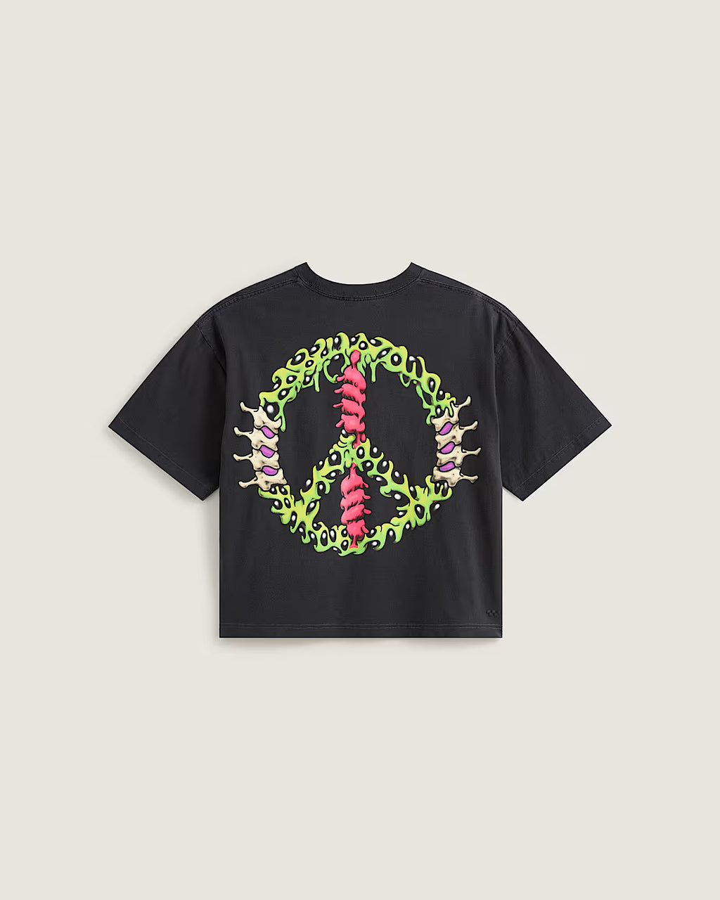 ✌️ Vans Wreckpack Claw Peace Crop T-Shirt Unisex  - Black