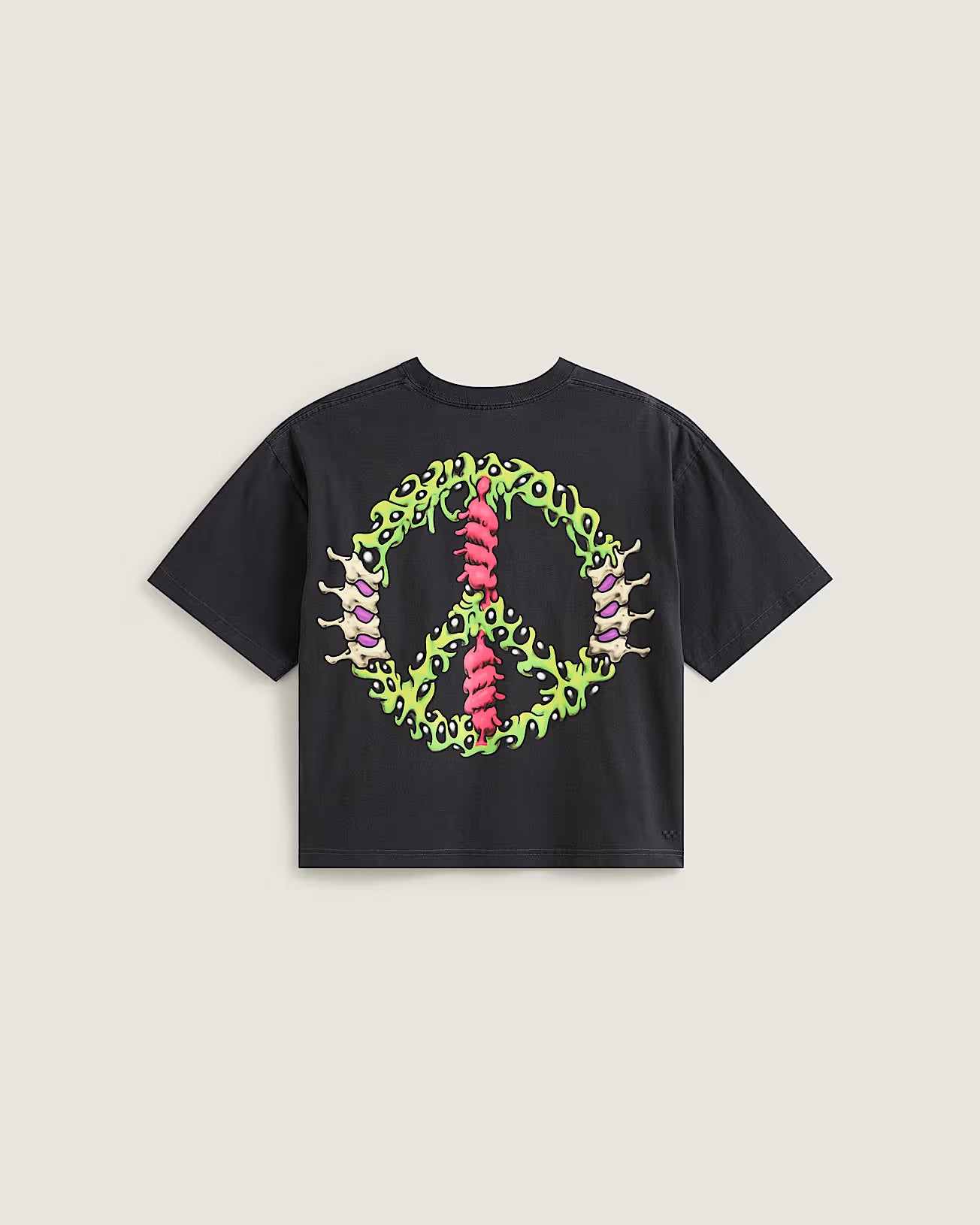 ✌️ Vans Wreckpack Claw Peace Crop T-Shirt Unisex  - Black