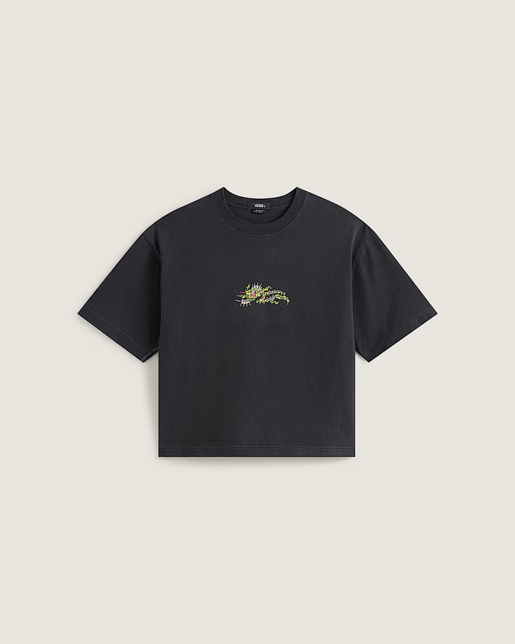 ✌️ Vans Wreckpack Claw Peace Crop T-Shirt Unisex  - Black